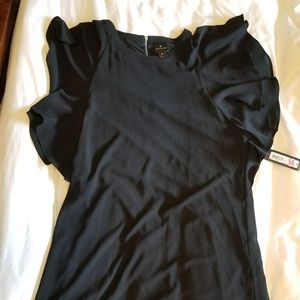 Worthington Black Flutter Sleeve Dress